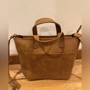 Portland Leather Goods Mini Crossbody Tote Plg Zipper